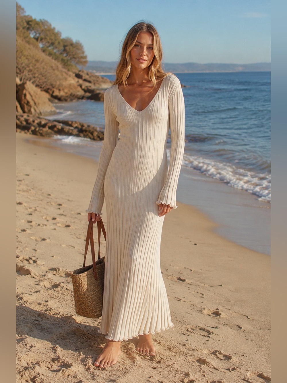 Dissh Reign dress in stone - size s minimalist oatmeal neutral color